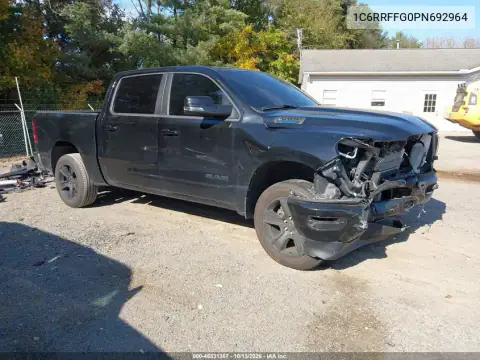 1C6RRFFG0PN692964 — 2023 RAM 1500, Передняя часть, фото до ремонта