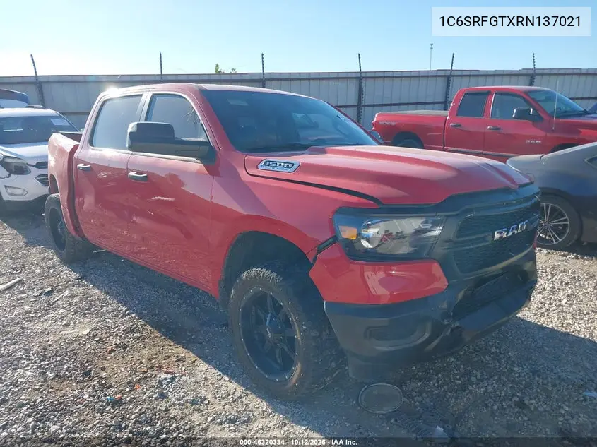 2024 Ram 1500 Tradesman 4X4 5'7 Box VIN 1C6SRFGTXRN137021 фото 2