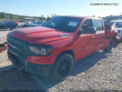 1C6SRFGTXRN137021 — 2024 RAM 1500, Передняя часть, фото до ремонта