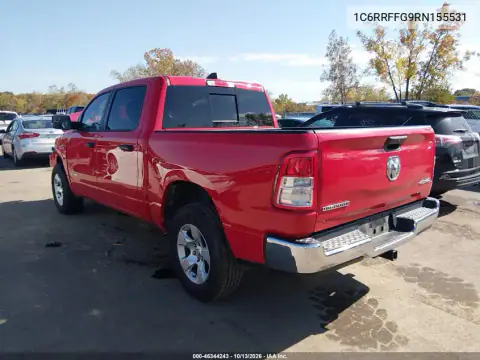 2024 Ram 1500 Big Horn 4X4 5'7 Box VIN 1C6RRFFG9RN155531 фото 3