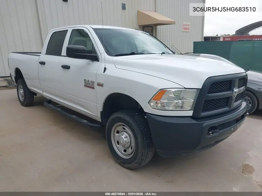 3C6UR5HJ5HG683510 — 2017 RAM 2500, фото 2 с аукциона IAAI 21.10.2026, Естественный износ