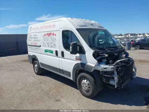 3C6TRVBG6KE502765 — 2019 RAM Promaster 1500 High Roof 136 Wb, Передняя часть (Front End), фото до ремонта