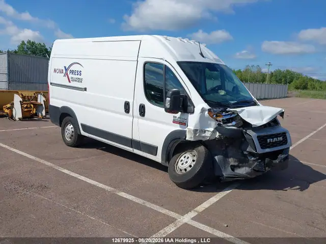 3C6LRVCG1NE116743 — 2022 RAM Promaster 2500 2500 High, Передняя часть (Front), фото до ремонта