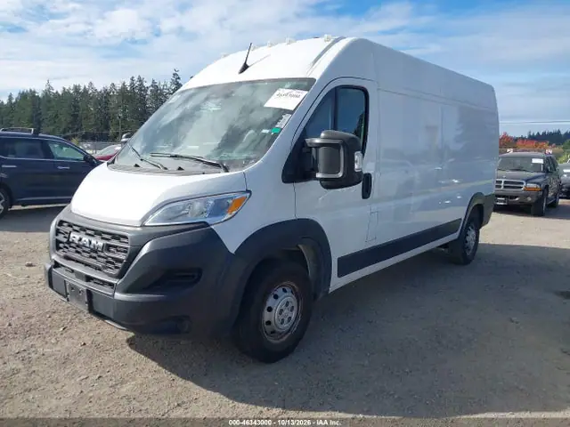 3C6LRVDG4PE567957 — 2023 RAM Promaster 2500, фото 2 с аукциона IAAI 14.10.2026, Передняя часть справа