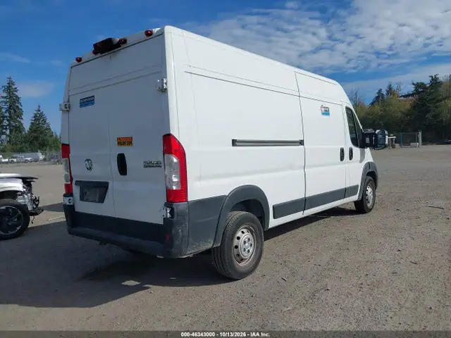 3C6LRVDG4PE567957 — 2023 RAM Promaster 2500, фото 4 с аукциона IAAI 14.10.2026, Передняя часть справа