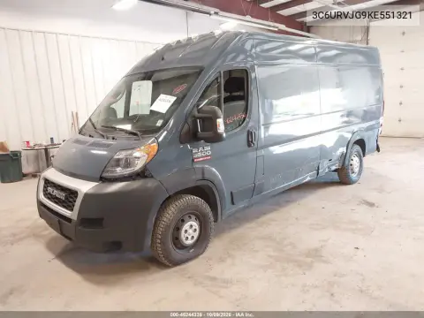 2019 Ram Promaster 3500 Cargo Van High Roof 159 Wb Ext VIN 3C6URVJG9KE551321 фото 3