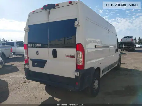 2019 Ram Promaster 2500 High Roof 159 Wb VIN 3C6TRVDG6KE550411 фото 4