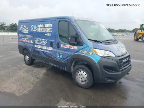 3C6LRVVG0PE596600 — 2023 RAM Promaster CITY, Передняя часть, фото до ремонта