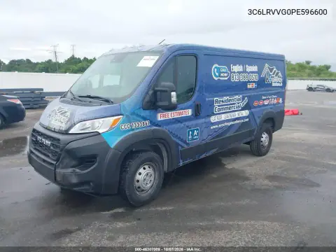 2023 Ram Promaster 2500 Low Roof 136 Wb VIN 3C6LRVVG0PE596600 фото 3