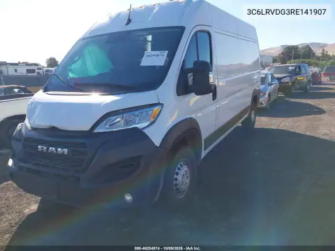 2024 Ram Promaster 2500 Tradesman High Roof 159 Wb W/Pass Seat VIN 3C6LRVDG3RE141907 фото 2
