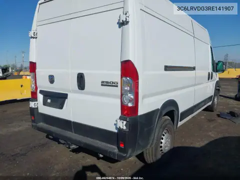 2024 Ram Promaster 2500 Tradesman High Roof 159 Wb W/Pass Seat VIN 3C6LRVDG3RE141907 фото 4