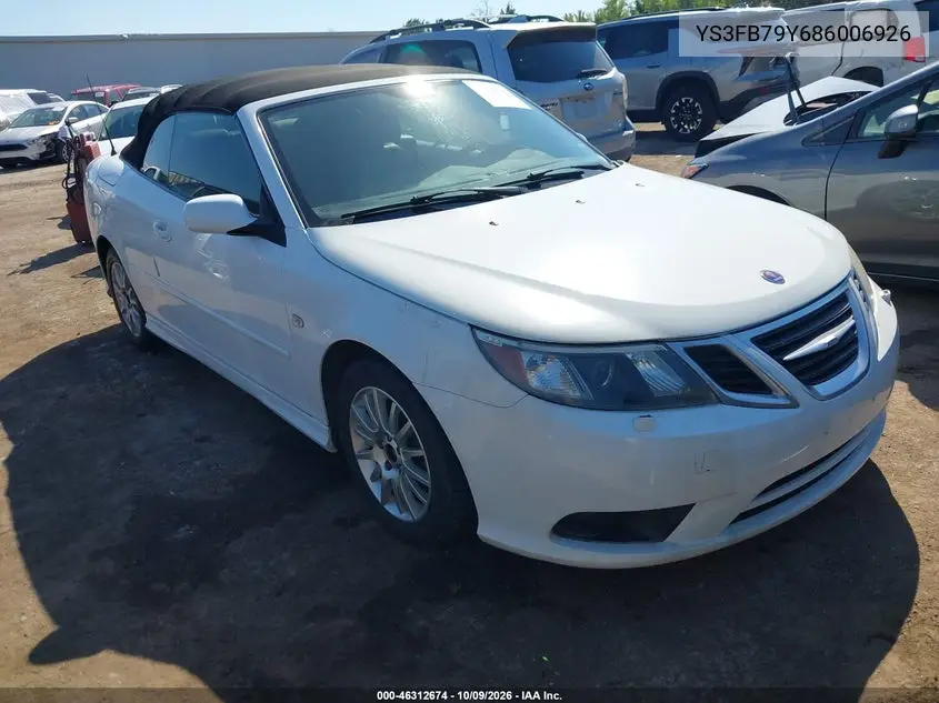 2008 Saab 9-3 2.0T VIN YS3FB79Y686006926 фото 1