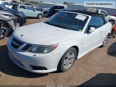 2008 Saab 9-3 2.0T VIN YS3FB79Y686006926 фото 2