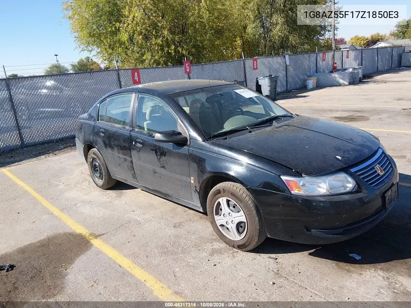 2007 Saturn Ion 2 VIN 1G8AZ55F17Z1850E3 фото 2