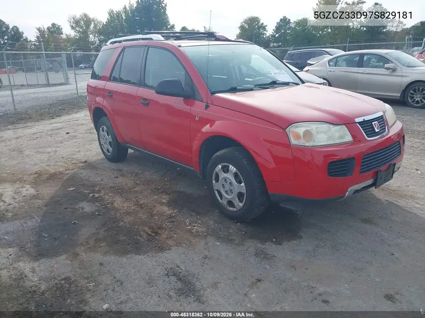 2007 Saturn Vue 4 Cyl VIN 5GZCZ33D97S829181 фото 2