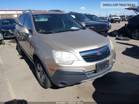 2008 Saturn Vue 4-Cyl Xe VIN 3GSCL33P78S678543 фото 1