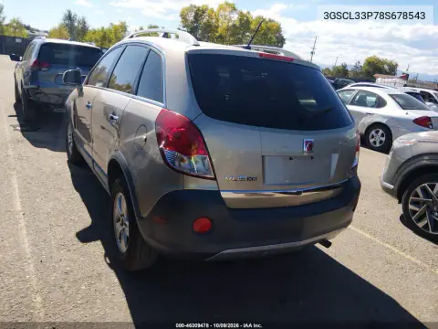 2008 Saturn Vue 4-Cyl Xe VIN 3GSCL33P78S678543 фото 3