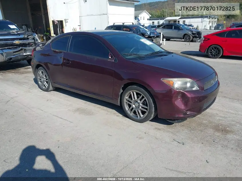 JTKDE177870172825 — 2007 Scion TC, фото 2 с аукциона IAAI, Передняя часть