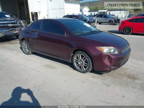 JTKDE177870172825 — 2007 Scion TC, Передняя часть, фото до ремонта