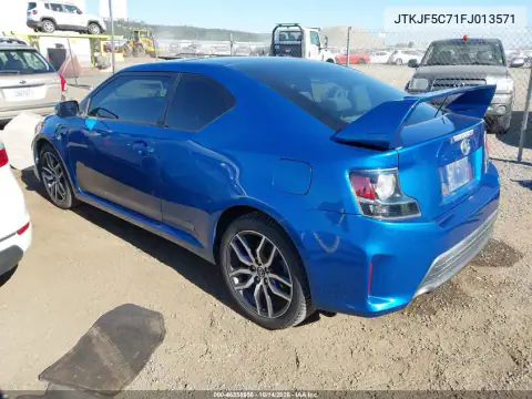 JTKJF5C71FJ013571 — 2015 Scion TC, фото 4 с аукциона IAAI, Правый бок