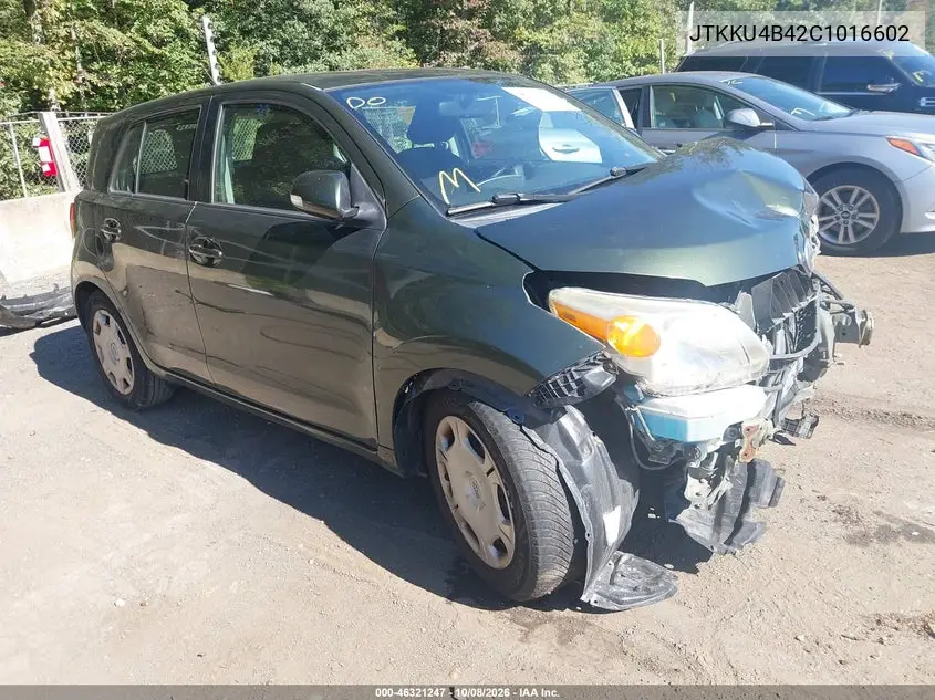 2012 Scion Xd VIN JTKKU4B42C1016602 фото 1