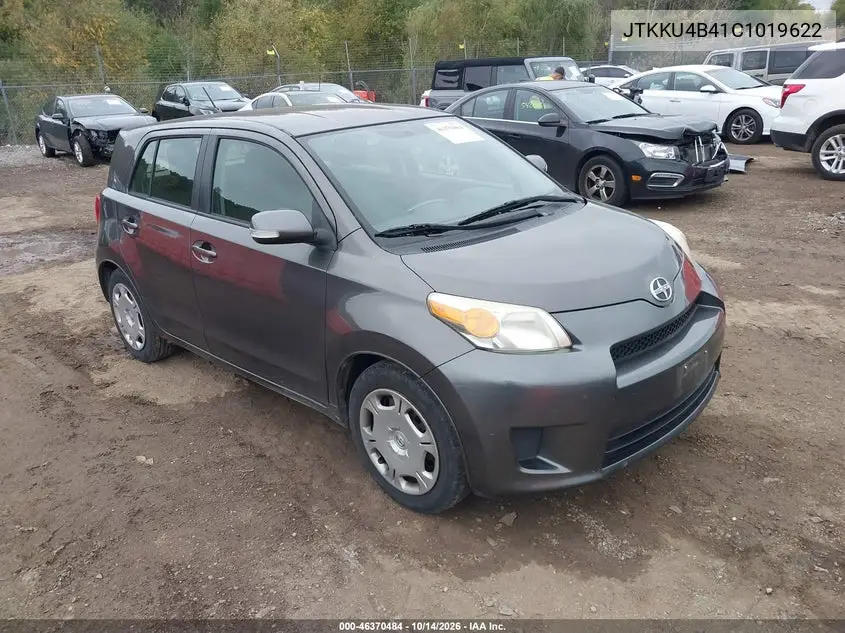 JTKKU4B41C1019622 — 2012 Scion xD, фото 2 с аукциона IAAI, Естественный износ