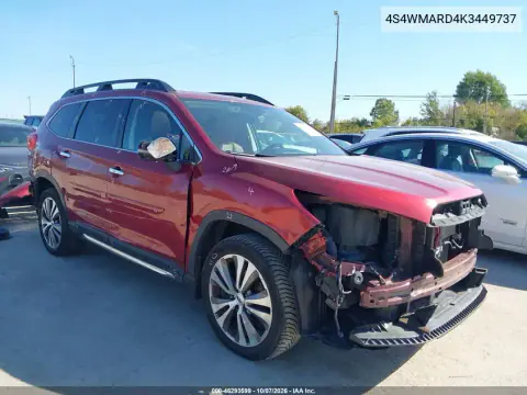 2019 Subaru Ascent Touring VIN 4S4WMARD4K3449737 фото 2