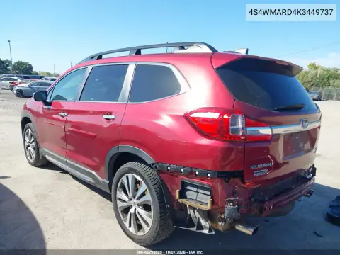 2019 Subaru Ascent Touring VIN 4S4WMARD4K3449737 фото 4
