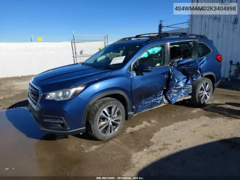 4S4WMAMD2K3404898 — 2019 Subaru Ascent, фото 2 с аукциона IAAI, Левый бок