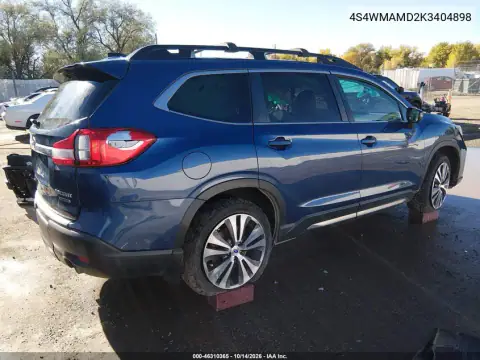 4S4WMAMD2K3404898 — 2019 Subaru Ascent, фото 4 с аукциона IAAI, Левый бок