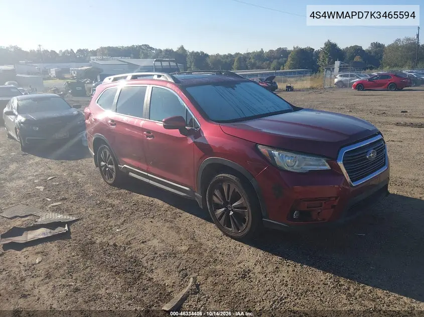 4S4WMAPD7K3465594 — 2019 Subaru Ascent, фото 2 с аукциона IAAI, Левый бок