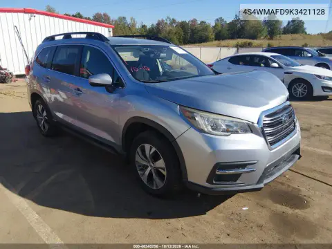 4S4WMAFD9K3421128 — 2019 Subaru Ascent, Передняя часть, фото до ремонта