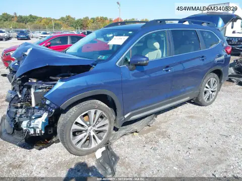 4S4WMALD6M3405329 — 2021 Subaru Ascent, фото 2 с аукциона IAAI, Передняя часть
