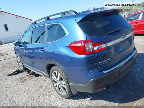 4S4WMALD6M3405329 — 2021 Subaru Ascent, фото 3 с аукциона IAAI, Передняя часть