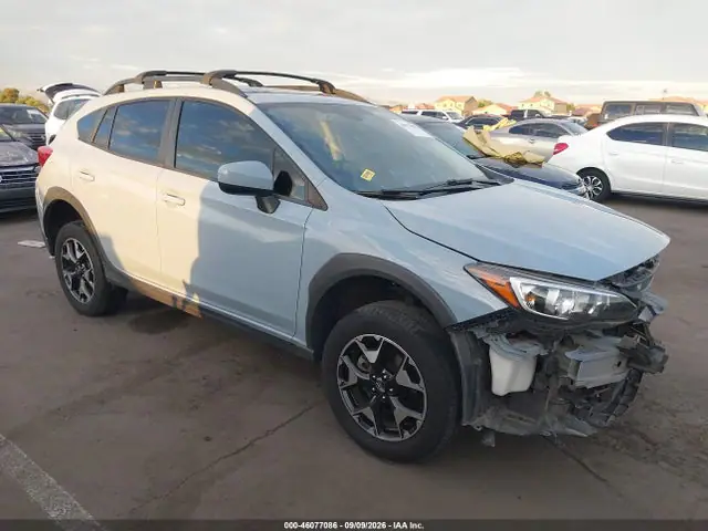 JF2GTAEC5L8220370 — 2020 Subaru Crosstrek Premium, Передняя часть слева (Left Front), фото до ремонта