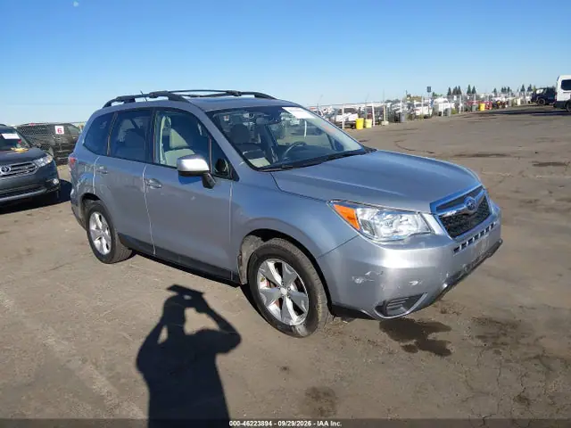 JF2SJAGCXFH502814 — 2015 Subaru Forester 2.5I Premium, Левый бок (Left Side), фото до ремонта
