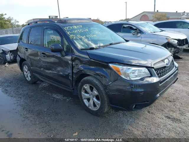 JF2SJCHC3FH413547 — 2015 Subaru Forester 2.5I Touring Package, Передняя часть (Front), фото до ремонта