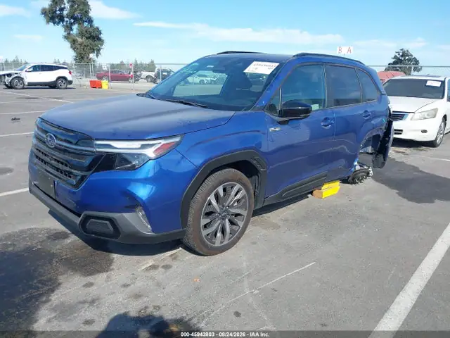 JF2SLSTD1SH433441 — 2025 Subaru Forester Touring Hybrid, фото 2 с аукциона IAAI 29.09.2026, Задняя часть слева