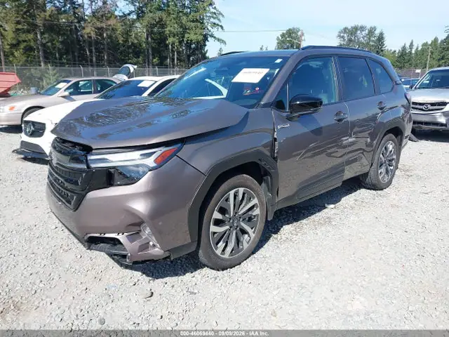 JF2SLSTD9SH433672 — 2025 Subaru Forester Touring Hybrid, фото 2 с аукциона IAAI 30.09.2026, Передняя часть