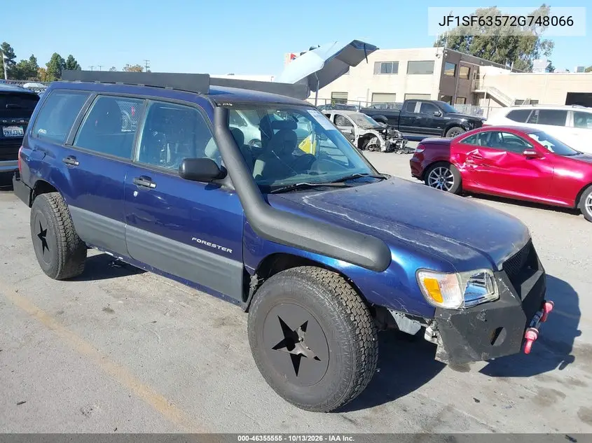 2002 Subaru Forester L VIN JF1SF63572G748066 фото 2
