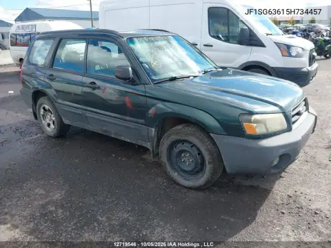 JF1SG63615H734457 — 2005 Subaru Forester, Передняя часть, фото до ремонта