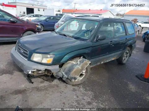 JF1SG63615H734457 — 2005 Subaru Forester, фото 2 с аукциона IAAI 20.10.2026, Передняя часть