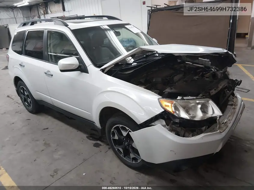 JF2SH64699H732386 Subaru Forester 2009 — повреждение Передняя часть, фото до ремонта