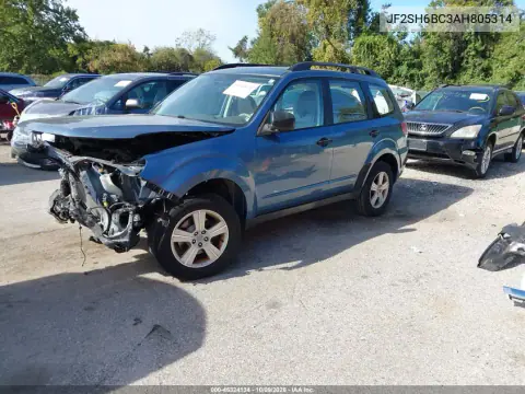 2010 Subaru Forester 2.5X VIN JF2SH6BC3AH805314 фото 2