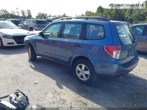 2010 Subaru Forester 2.5X VIN JF2SH6BC3AH805314 фото 3