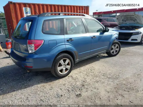 2010 Subaru Forester 2.5X VIN JF2SH6BC3AH805314 фото 4