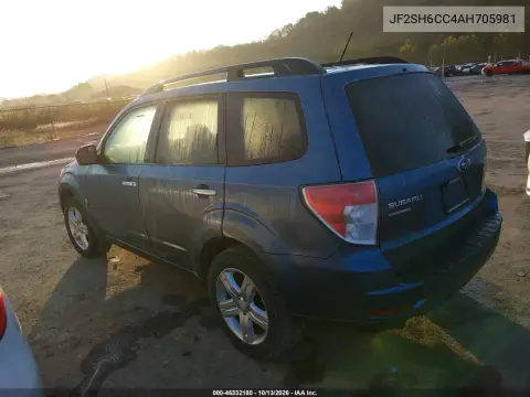 2010 Subaru Forester 2.5X Premium VIN JF2SH6CC4AH705981 фото 4