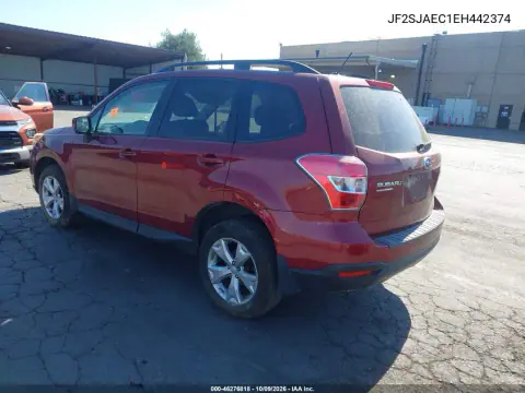 2014 Subaru Forester 2.5I Premium VIN JF2SJAEC1EH442374 фото 3