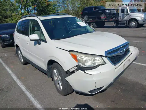 JF2SJAEC7EH421416 — 2014 Subaru Forester, Передняя часть, фото до ремонта