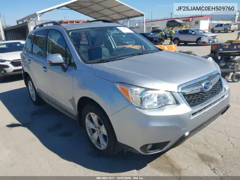 JF2SJAMC0EH509760 — 2014 Subaru Forester, Задняя часть, фото до ремонта